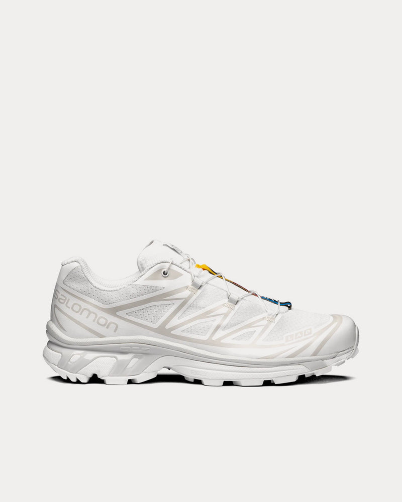 Salomon XT-6 White / White / Lunar Rock Low Top Sneakers - 1