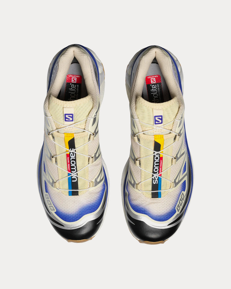 Salomon XT-6 Skyline Bleached Sand / Dazzling Blue / Black Low Top Sneakers - 2