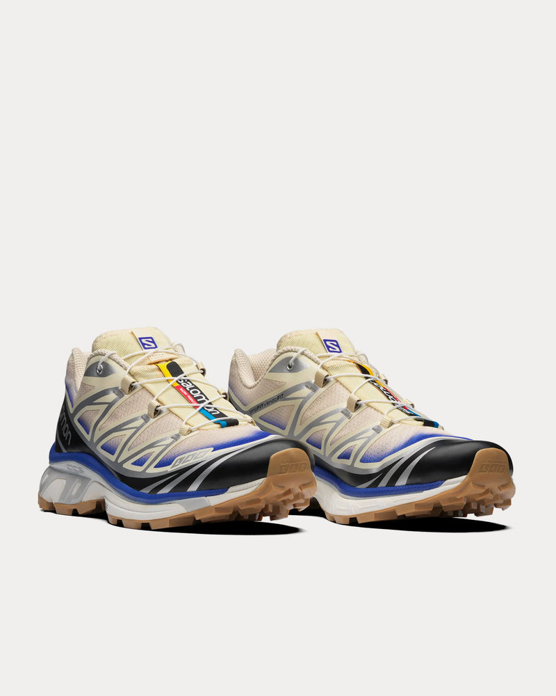 Salomon XT-6 Skyline Bleached Sand / Dazzling Blue / Black Low Top Sneakers - 3