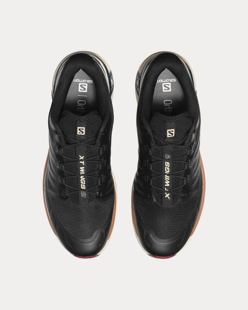 Salomon XT-Wings 2 Black / Bleached Sand / Ponderosa Pine Low Top Sneakers - 2