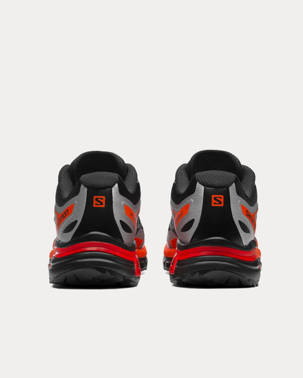Salomon XT-Wings 2 Black / Silver / Vibrant Orange Low Top Sneakers - 4
