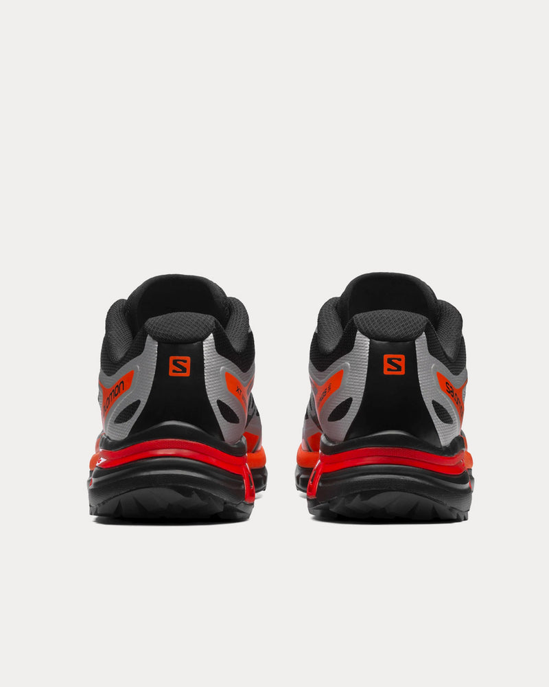 Salomon XT-Wings 2 Black / Silver / Vibrant Orange Low Top Sneakers - 4