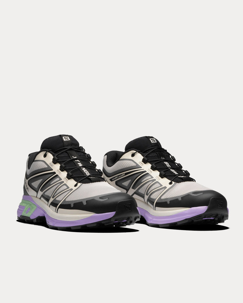 Salomon XT-Wings 2 Nimbus Cloud / Black / Patina Green Low Top Sneakers - 3
