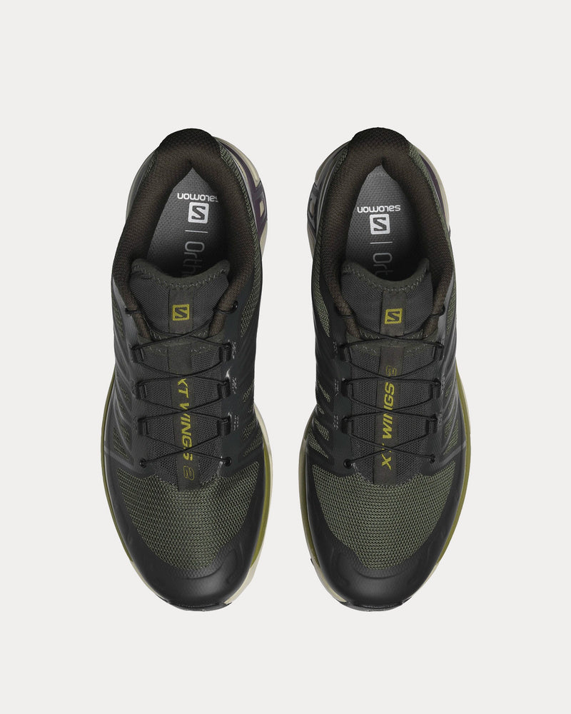 Salomon XT-Wings 2 Peat / Rainy Day / Green Moss Low Top Sneakers - 2