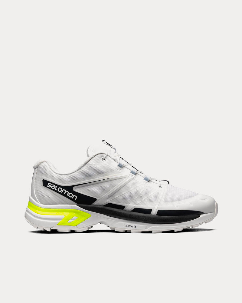 Salomon XT-Wings 2 White / Ebony / Safety Yellow Low Top Sneakers - 1