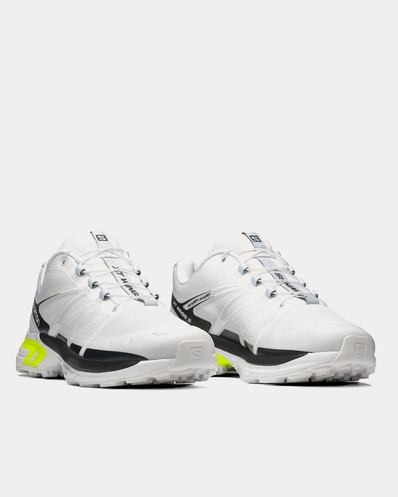 Salomon XT-Wings 2 White / Ebony / Safety Yellow Low Top Sneakers - 3