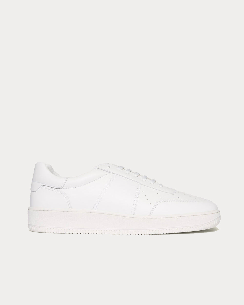 Sandro - Leather White Low Top Sneakers