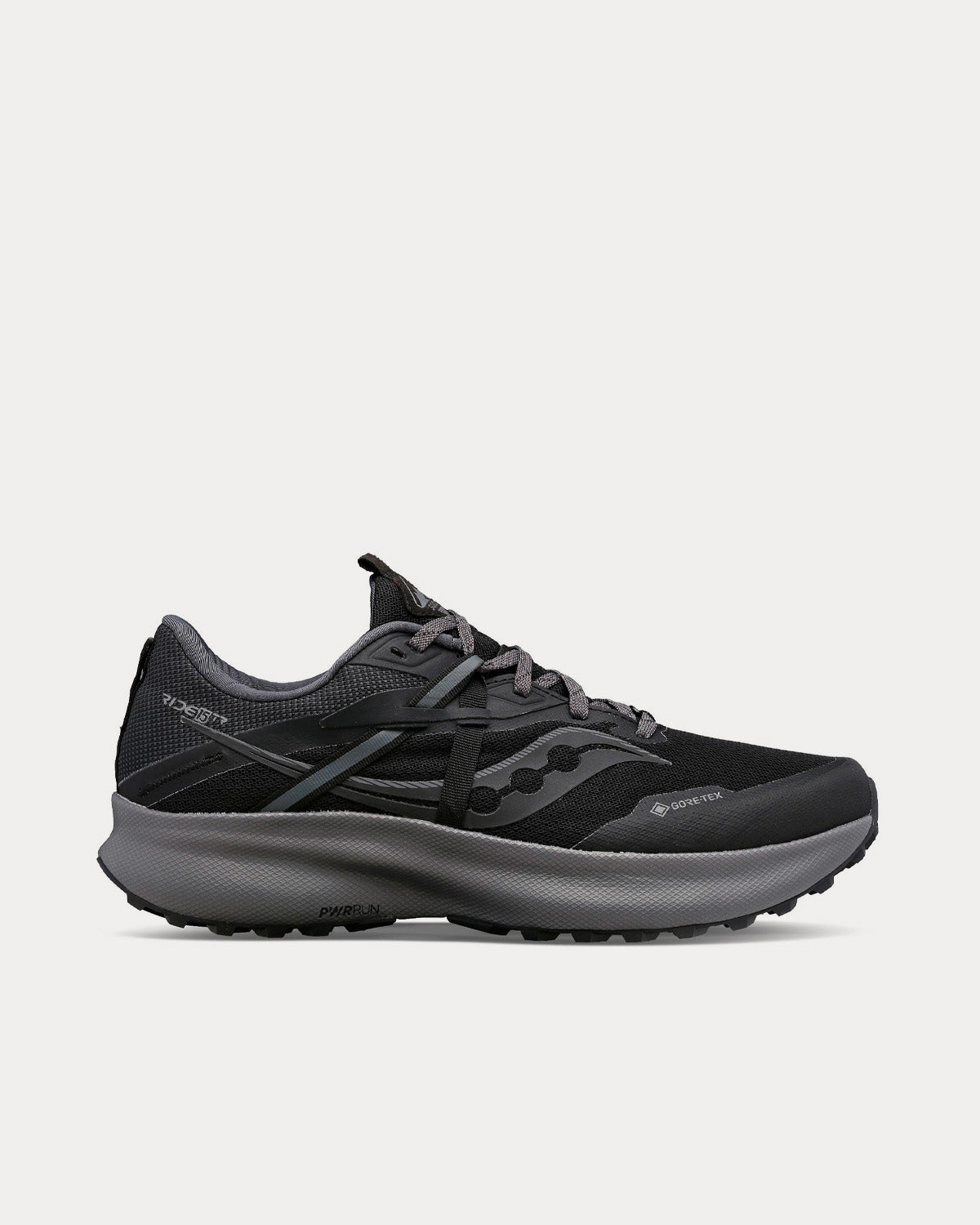 Saucony - Ride 15 TR GTX Black / Charcoal Running Shoes