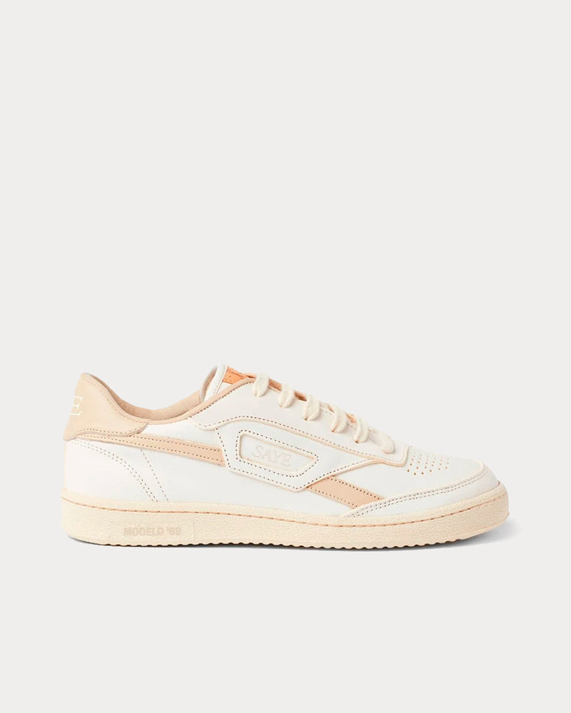 Saye Modelo '89 Leather Beige Low Top Sneakers - 1