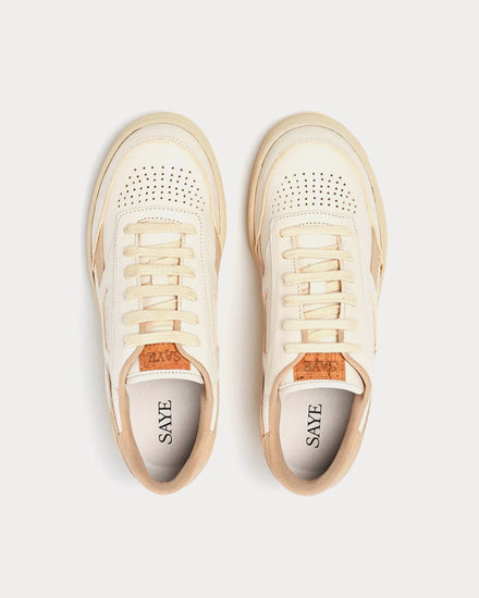 Saye Modelo '89 Leather Beige Low Top Sneakers - 2