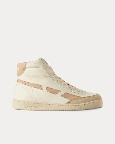 Saye Mondelo '89 Vegan Hi Beige High Top Sneakers - 1