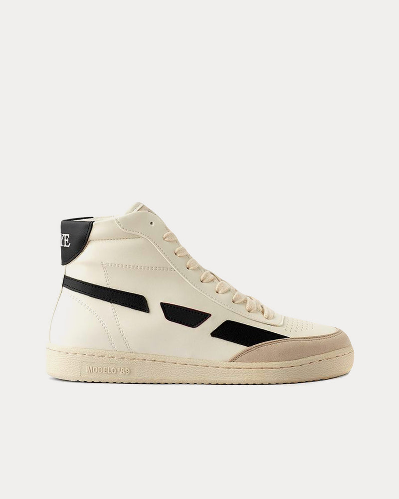 Saye Mondelo '89 Vegan Hi Black High Top Sneakers - 1