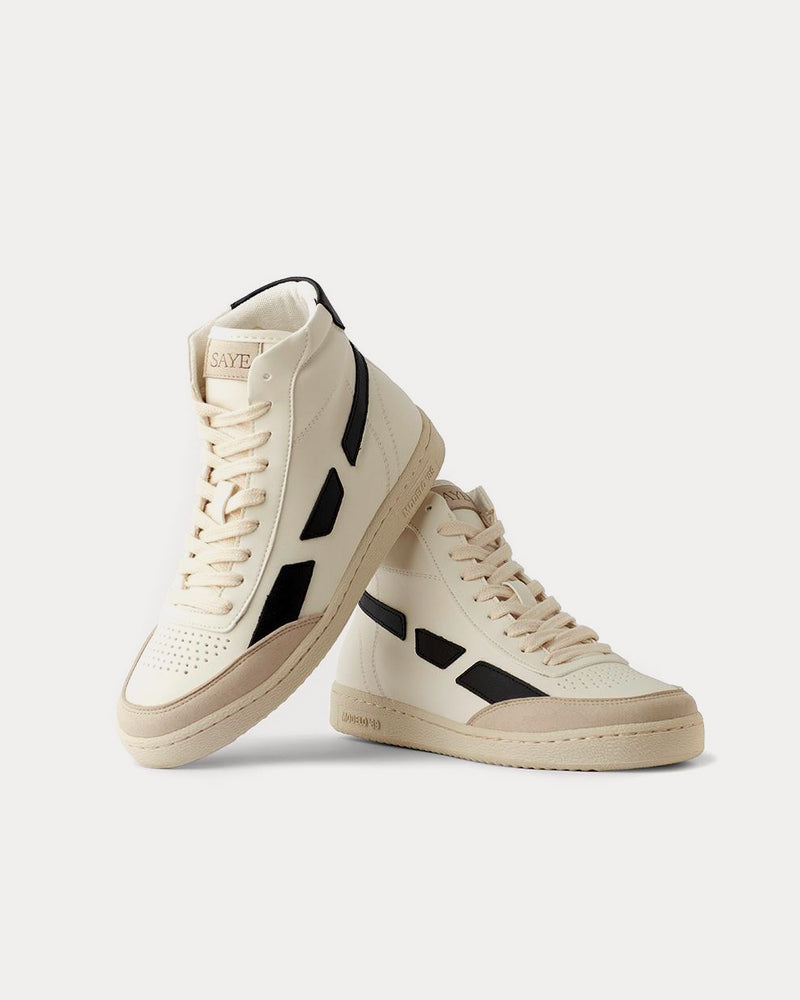 Saye Mondelo '89 Vegan Hi Black High Top Sneakers - 3