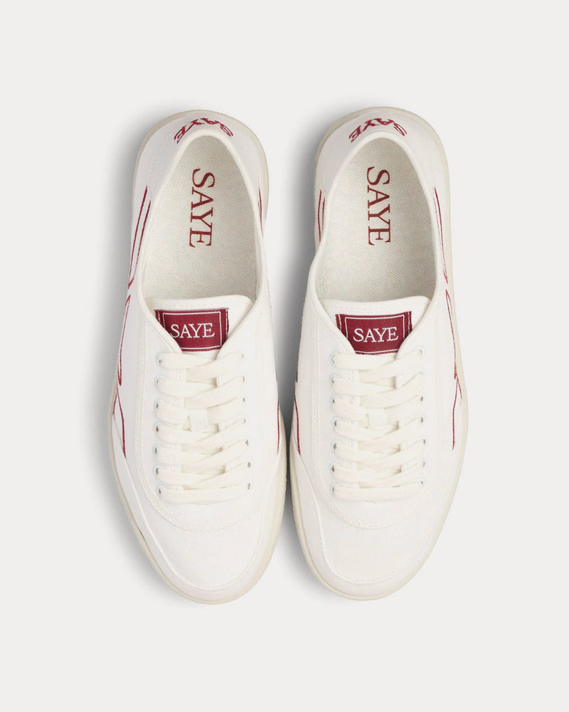 Saye Saye Unisex Modelo '65 Vegan Garnet Low Top Sneakers