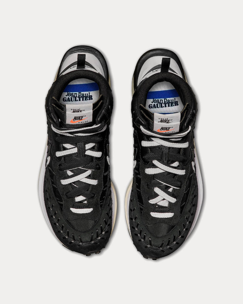 Nike x Sacai x Jean Paul Gaultier LDVaporwaffle Mix Black / White High Top Sneakers - 2