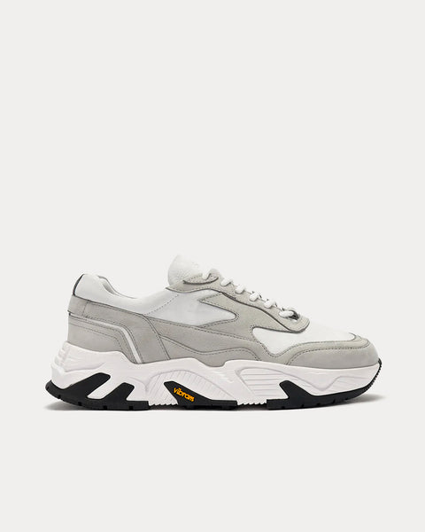 The Hollen White / Grey Low Top Sneakers