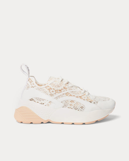 Stella McCartney Eclypse Lace Lilly White Low Top Sneakers - 1