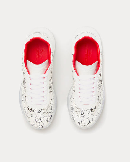 Stella McCartney Fantasia Mickey Loop Lace-Up White Low Top Sneakers - 2