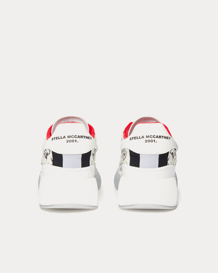 Stella McCartney Fantasia Mickey Loop Lace-Up White Low Top Sneakers - 4