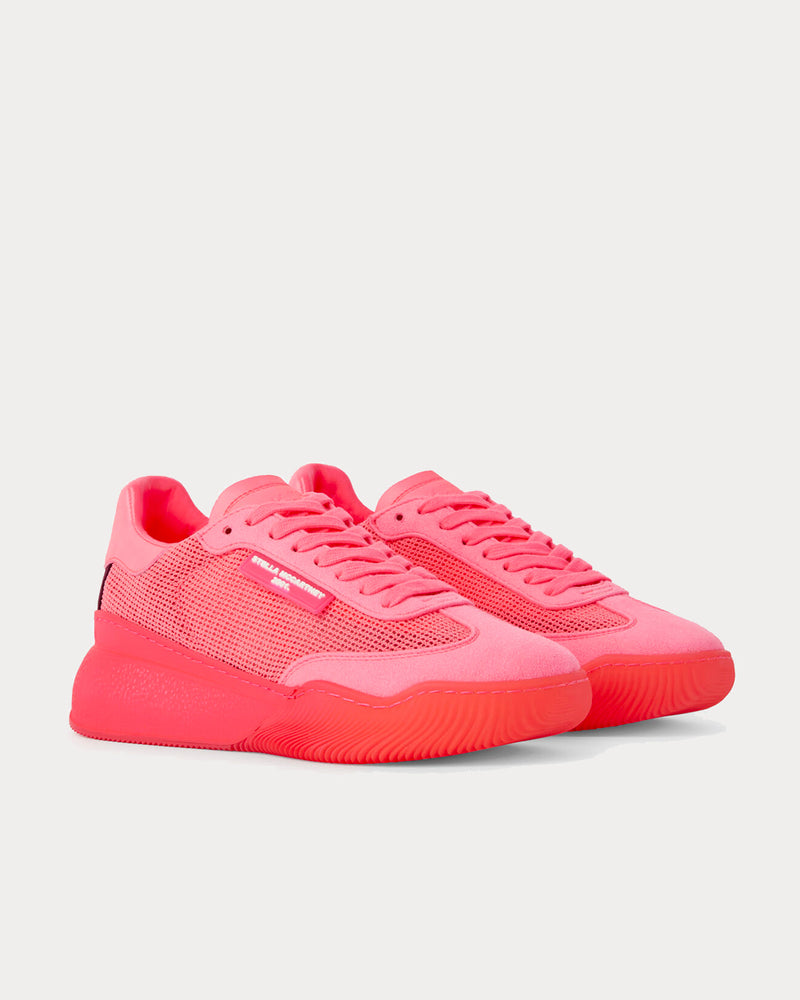 Stella McCartney Loop Square Mesh Multi Fluo Pink Low Top Sneakers - 2
