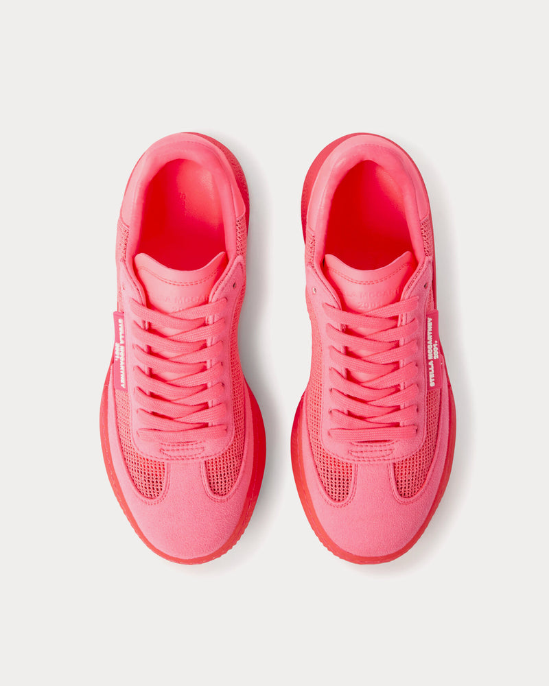 Stella McCartney Loop Square Mesh Multi Fluo Pink Low Top Sneakers - 3