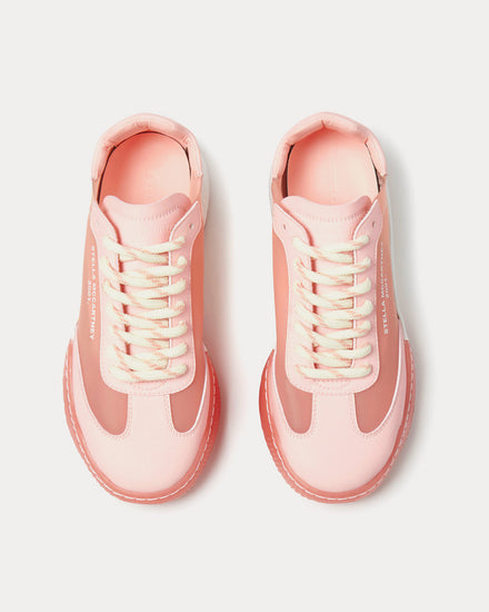 Stella McCartney Loop Lace-Up Peach Low Top Sneakers - 2