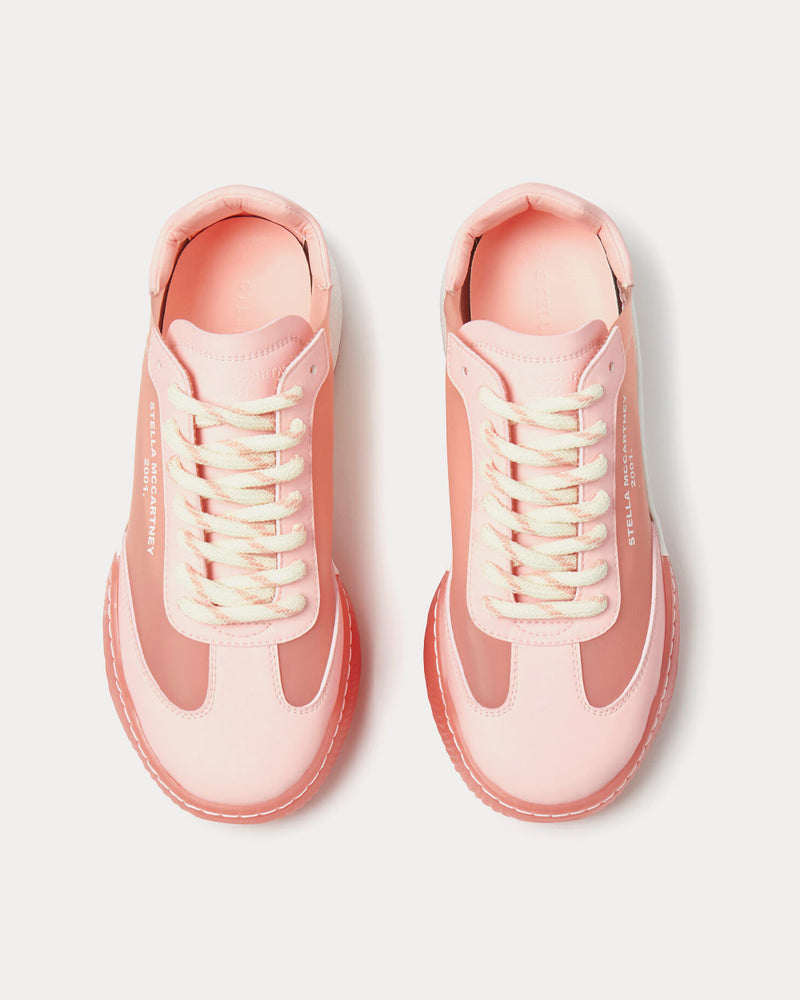 Stella McCartney Loop Lace-Up Peach Low Top Sneakers - 2