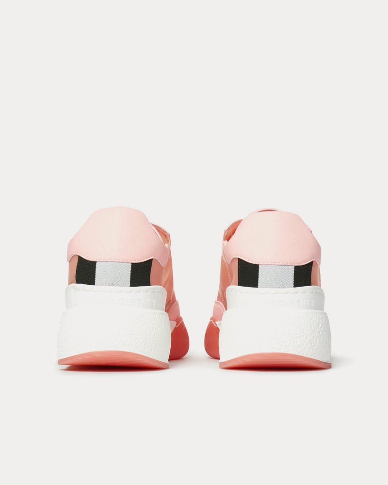 Stella McCartney Loop Lace-Up Peach Low Top Sneakers - 4