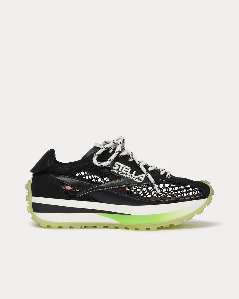 Stella McCartney Reclypse Mesh Black / White / Green Low Top Sneakers - 1