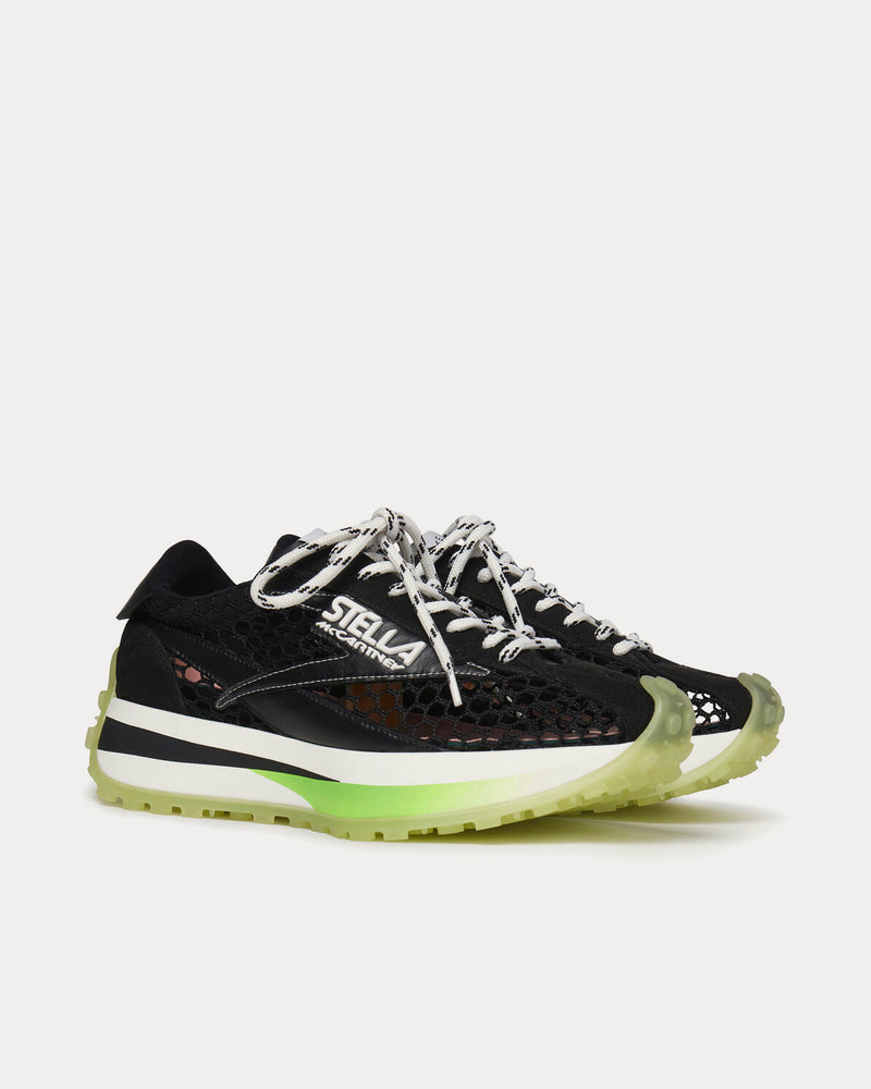 Stella McCartney Reclypse Mesh Black / White / Green Low Top Sneakers - 3