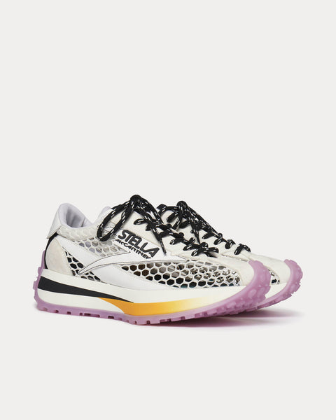 Reclypse Mesh White / Black / Purple Low Top Sneakers