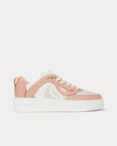 Stella McCartney S-Wave 1 Contrast White / Blush Low Top Sneakers