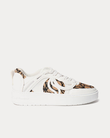 Stella McCartney S-Wave 1 Contrast Ecru / White Low Top Sneakers