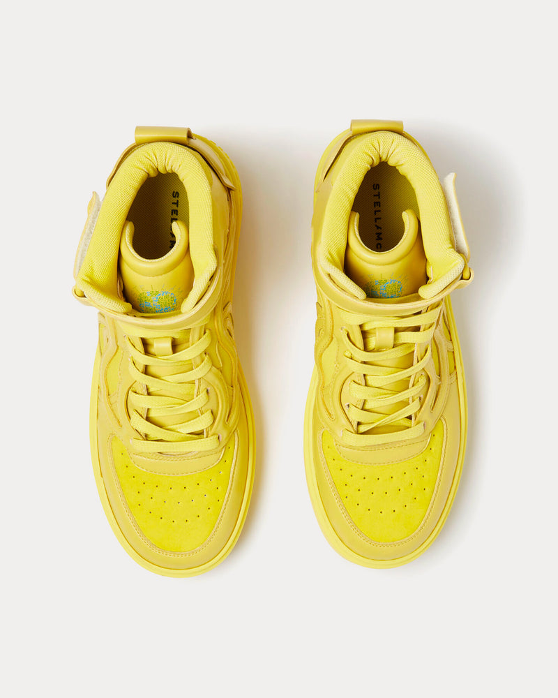 Stella McCartney S-Wave 2 Chartreuse Mid Top Sneakers - 2