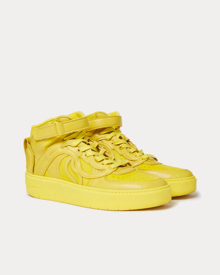 Stella McCartney S-Wave 2 Chartreuse Mid Top Sneakers - 3