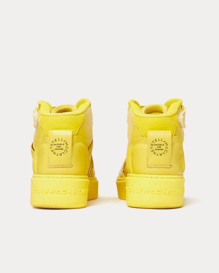 Stella McCartney S-Wave 2 Chartreuse Mid Top Sneakers - 4