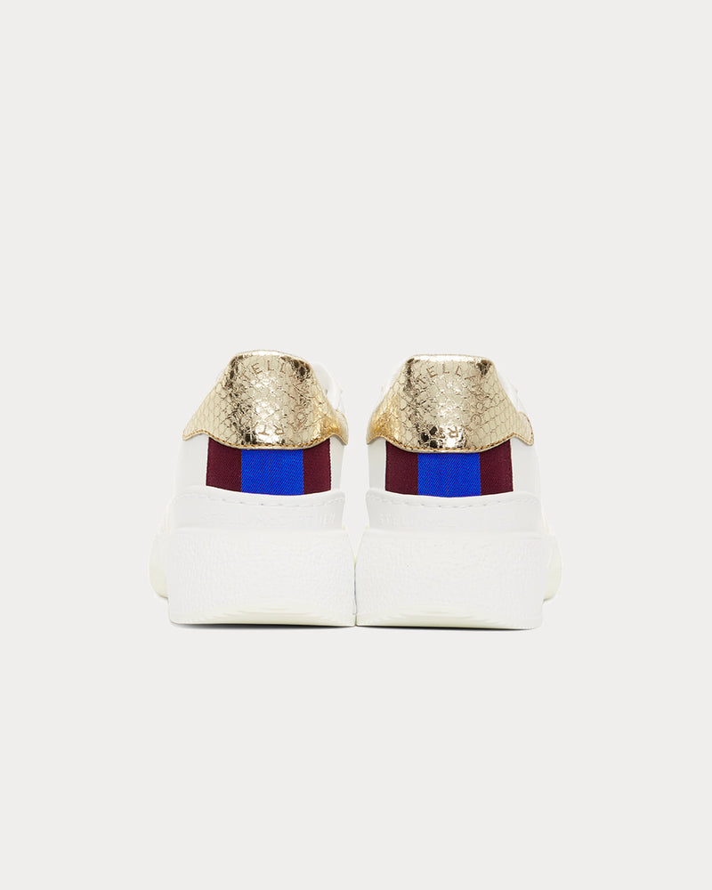 Stella McCartney White & Gold Loop Low Top Sneakers - 4