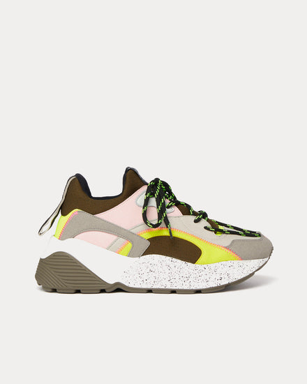 Stella McCartney Eclypse Multi Neon Yellow Low Top Sneakers - 1