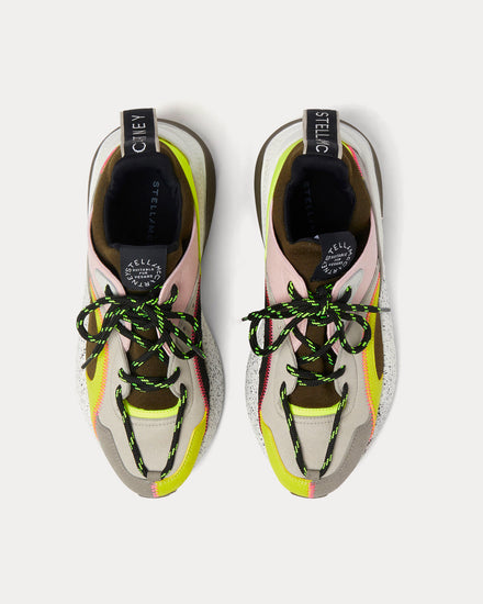 Stella McCartney Eclypse Multi Neon Yellow Low Top Sneakers - 2