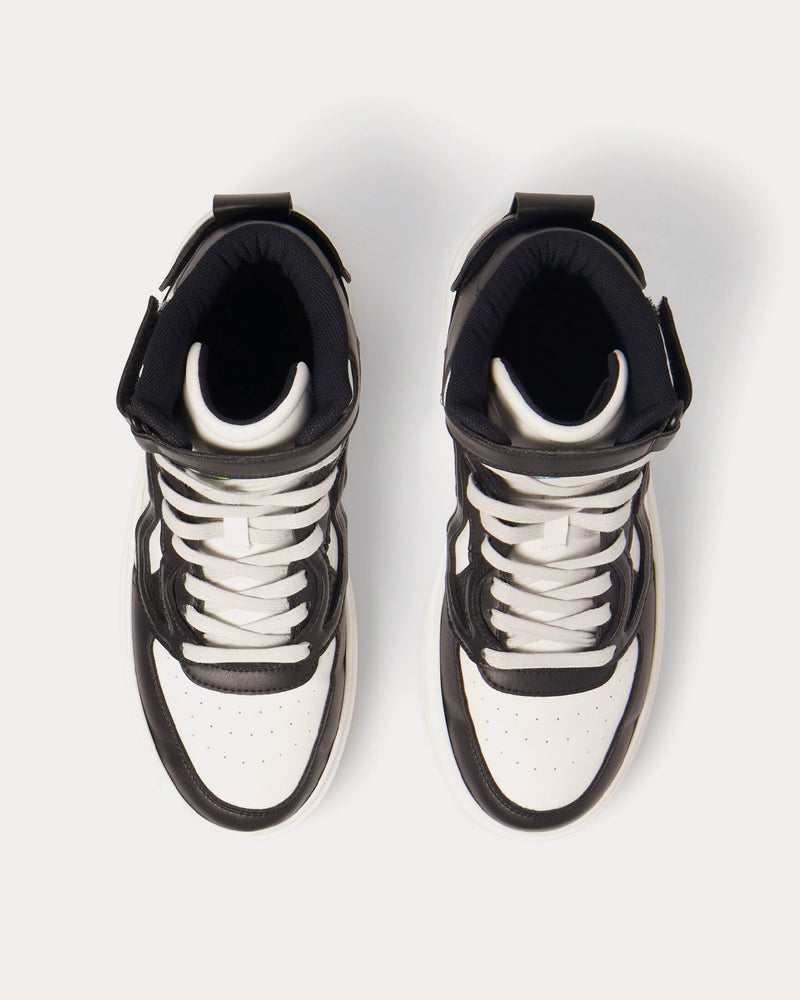 Stella McCartney S-Wave 2 Black / White Mid Top Sneakers - 2