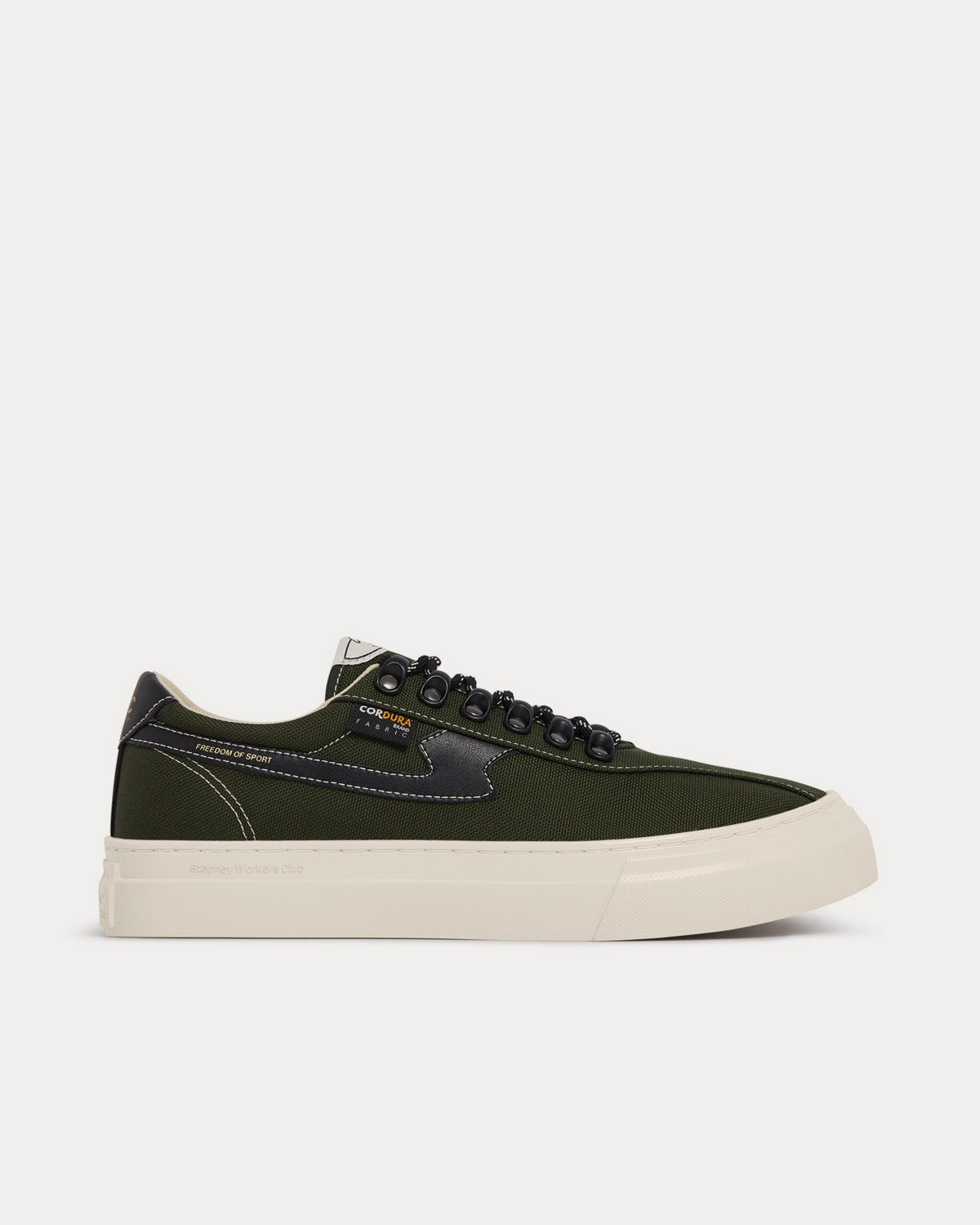Stepney Workers Club - Dellow S-Strike Cup Cordura Military / Black Low Top Sneakers