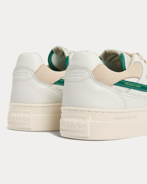 Pearl S-Strike Leather White / Green Low Top Sneakers