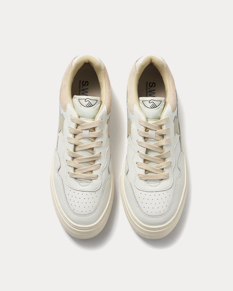 Pearl S-Strike Leather White / Putty Low Top Sneakers