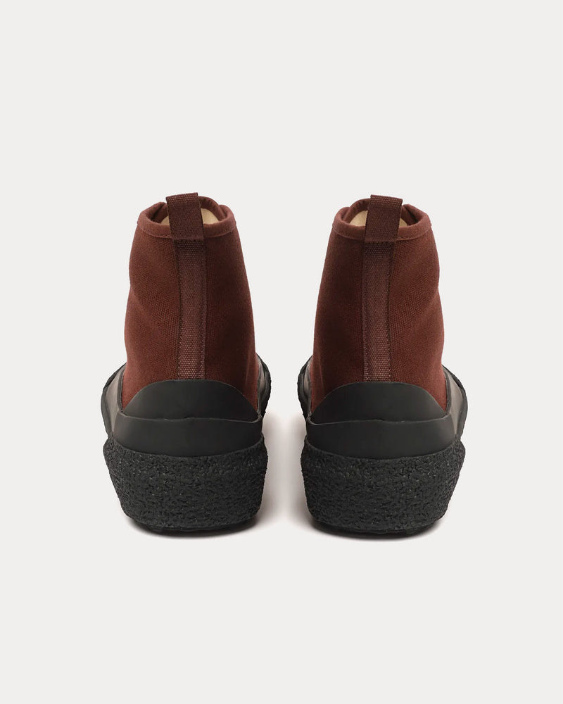 Studio Nicholson Numbers Canvas Chestnut High Top Sneakers - 4