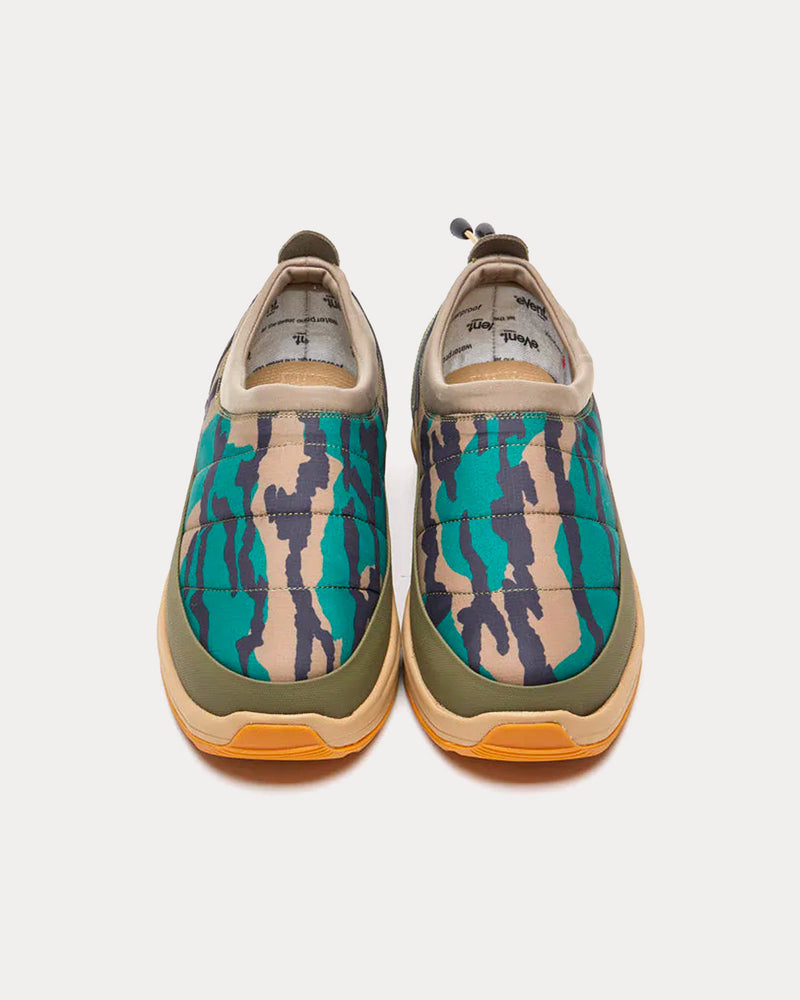 Suicoke PEPPER-evab-PT04 Green Slip On Sneakers - 2