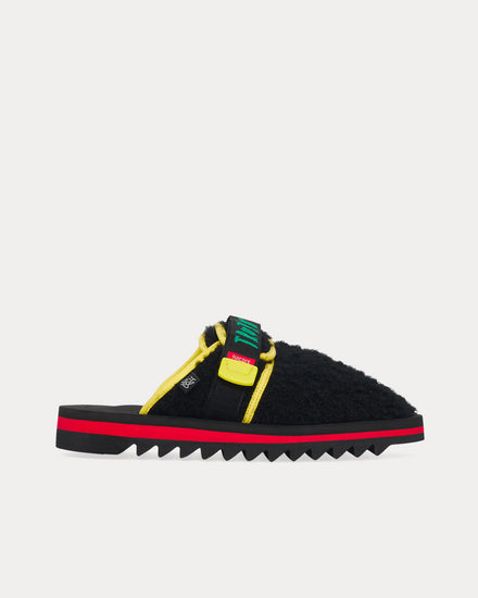Suicoke x The Elder Statesman Zavo-Cabes Black Slip Ons - 1