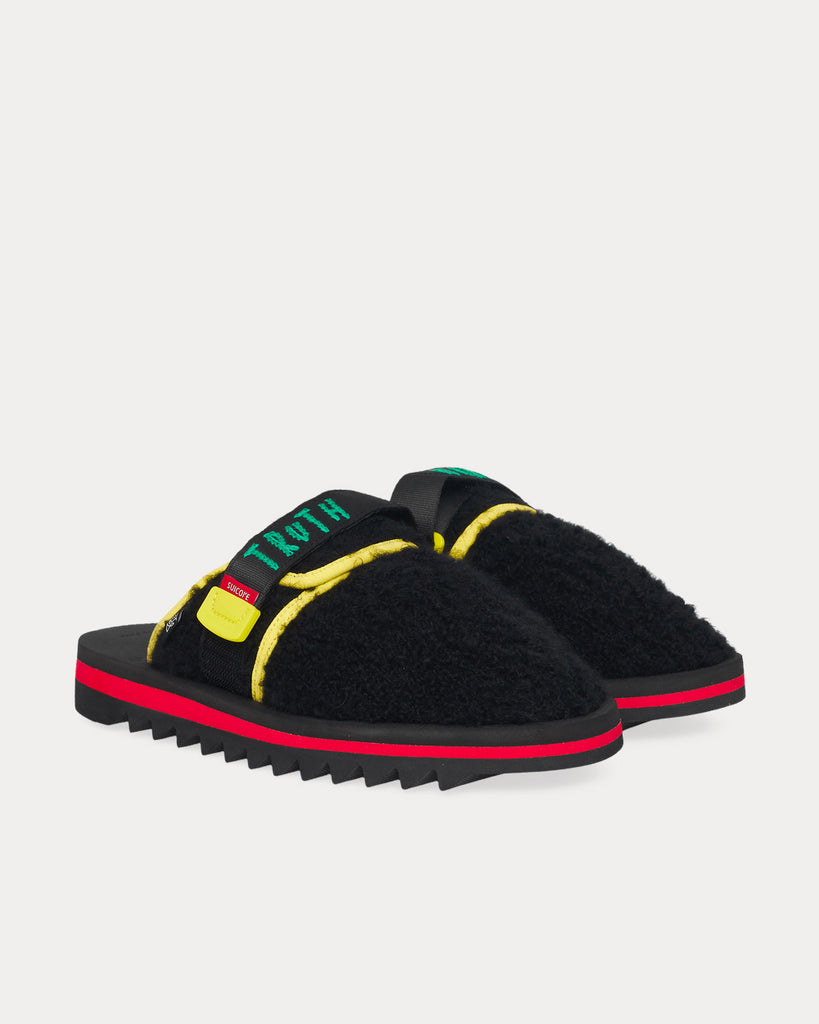 Suicoke x The Elder Statesman Zavo-Cabes Black Slip Ons - Sneak in