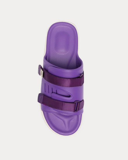 Suicoke Urich Strap Purple Slip Ons - 2