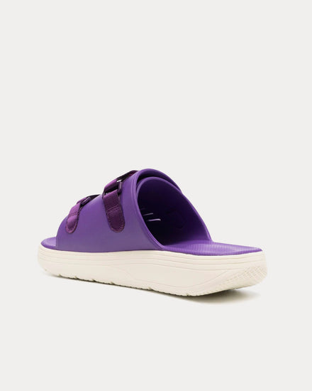Suicoke Urich Strap Purple Slip Ons - 3