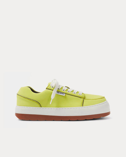 Sunnei Dreamy Neoprene Acid Yellow Low Top Sneakers - 1